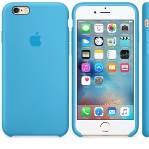 New Apple iPhone 6/6s Plus Blue Silicone Case